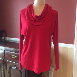 Karen Kane Red Cowel Neck Sweater